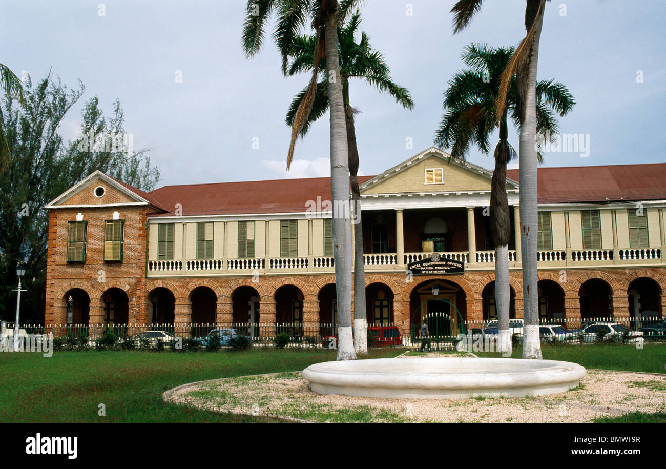 Spanish Town Jamaica Local Government Offices Stock Photo 30064323 Alamy