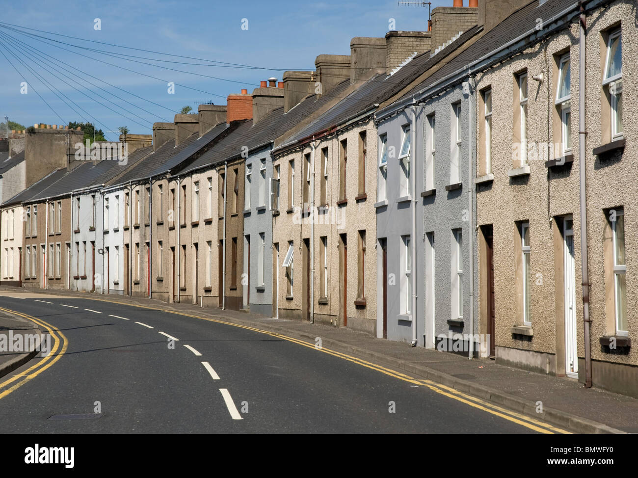 Houses on Circular Road, Larne, County Antrim Stock Photo Alamy