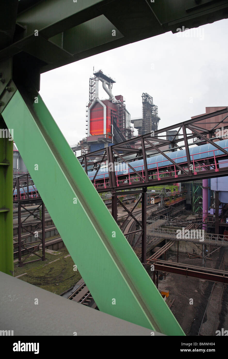ThyssenKrupp Steel AG smeltery, Duisburg, Germany Stock Photo