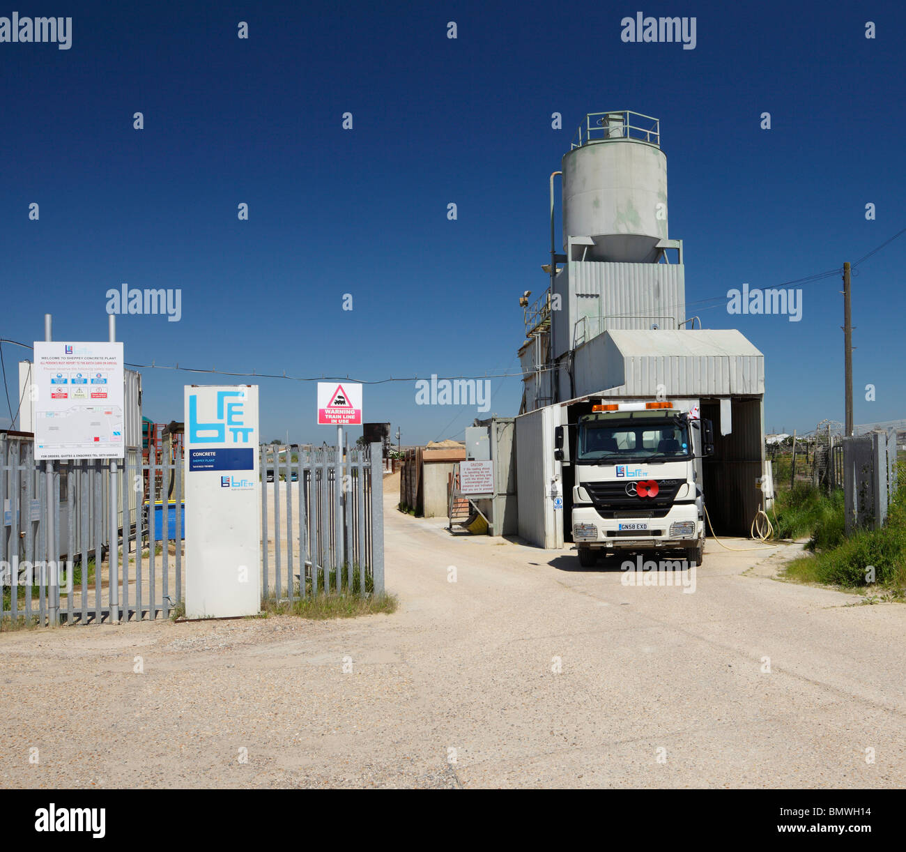 The Brett Concrete factory, Isle of Sheppey. Stock Photo