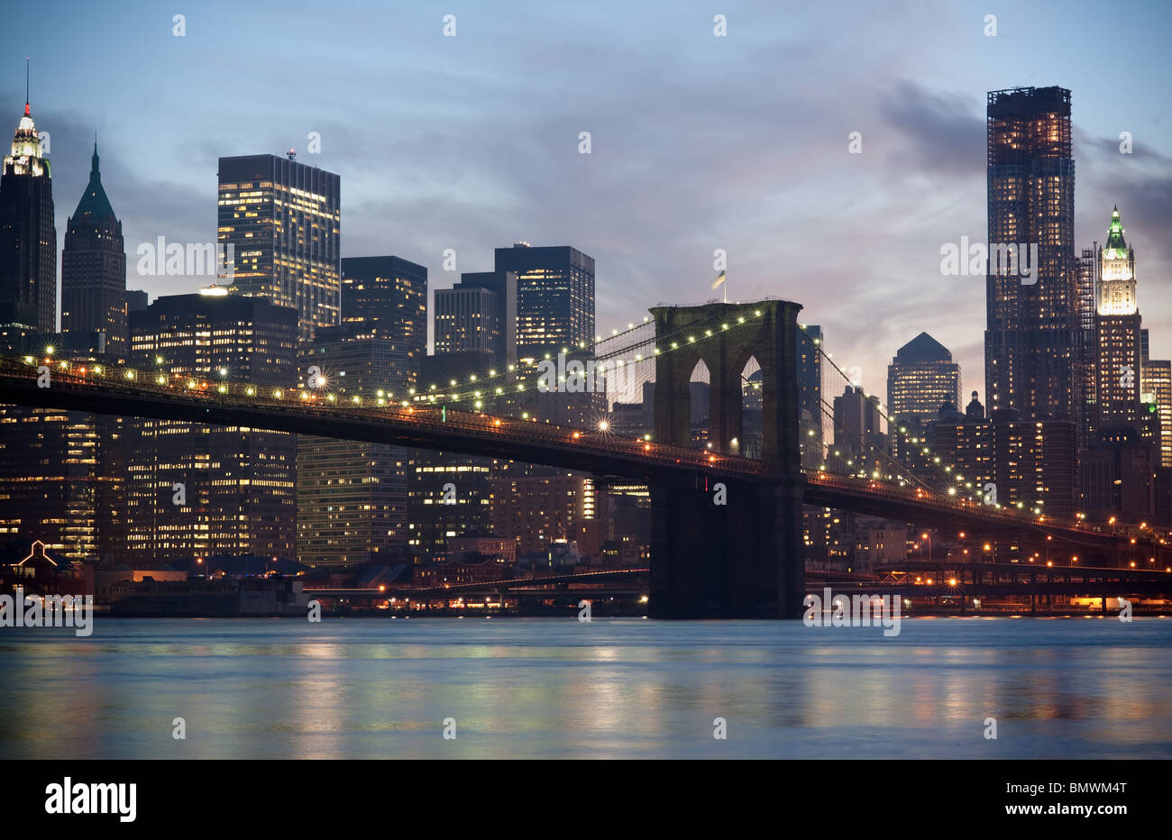 Brooklyn bridge lines hi-res stock photography and images - Alamy