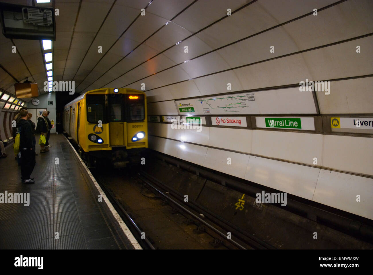 Liverpool central Wirral Line Merseyrail station Liverpool England UK Europe Stock Photo