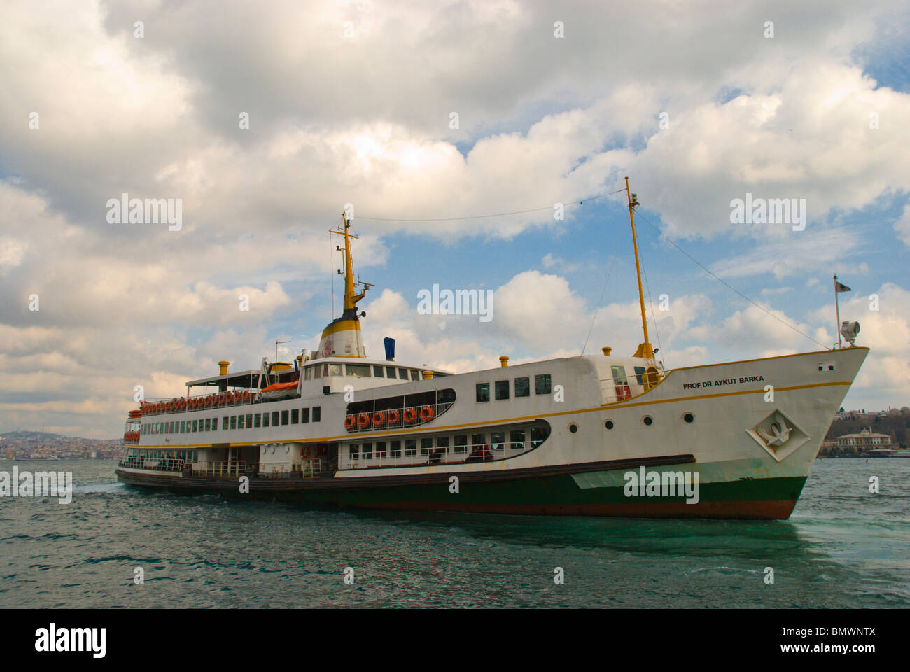 Ferry Sea of Bosphorus Istanbul Turkey Europe Stock Photo - Alamy