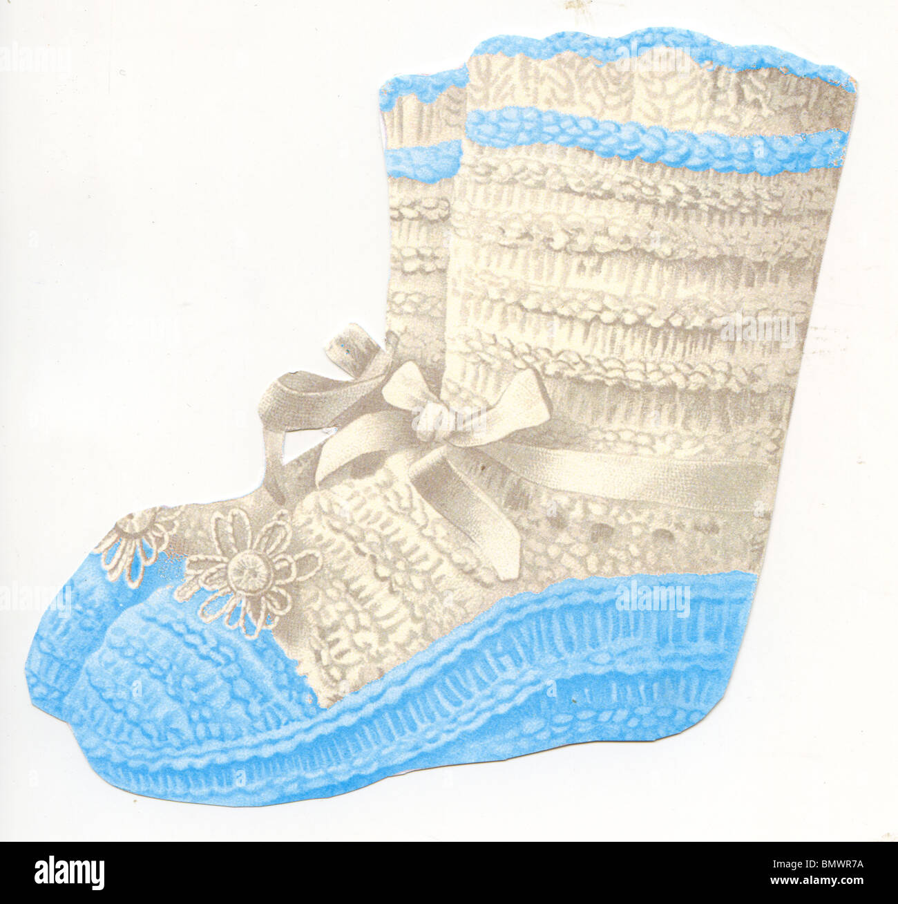 Blue Baby Booties Stock Photo Alamy