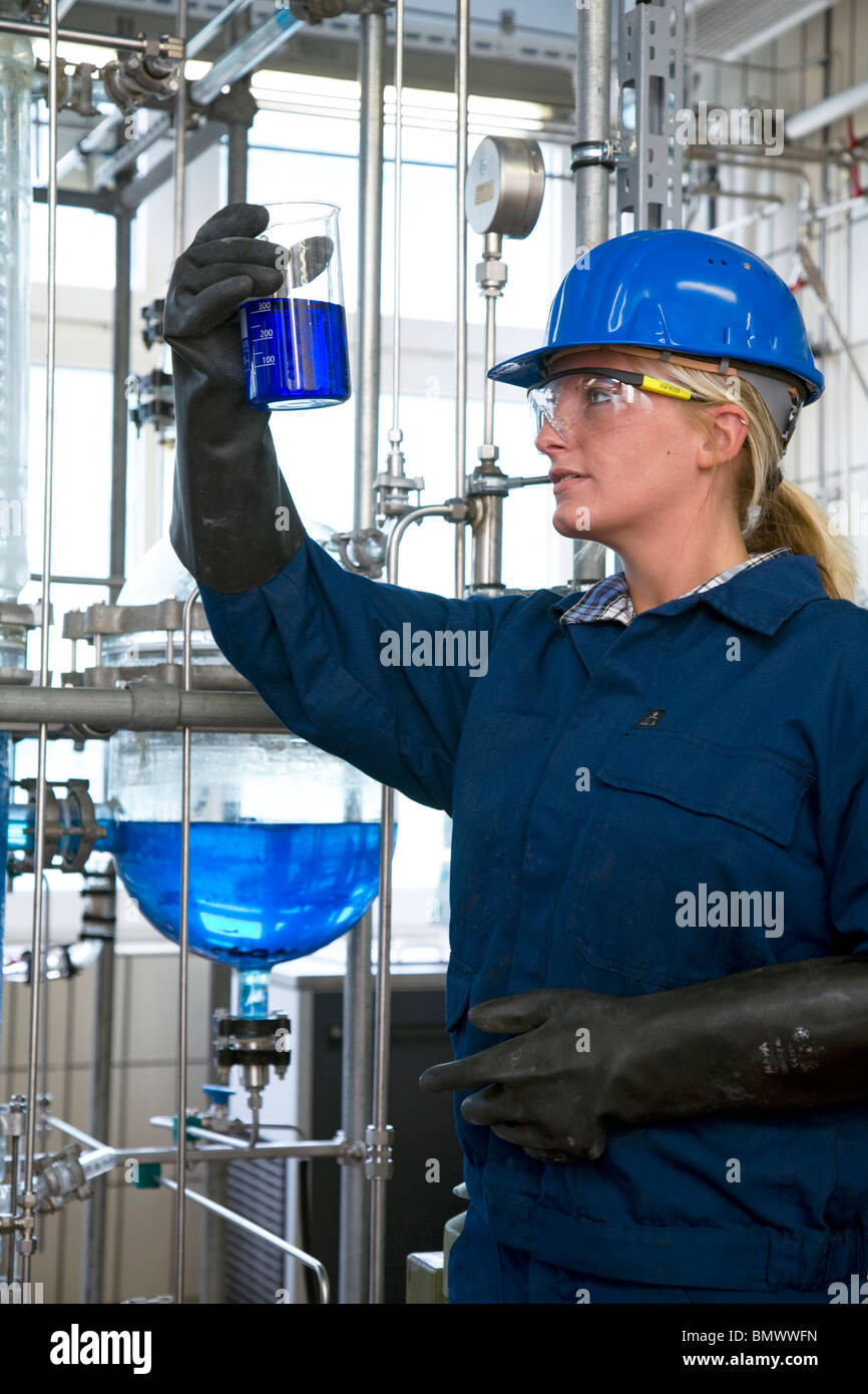 Trainee chemical technician at Evonik company, Marl, Germany Stock ...