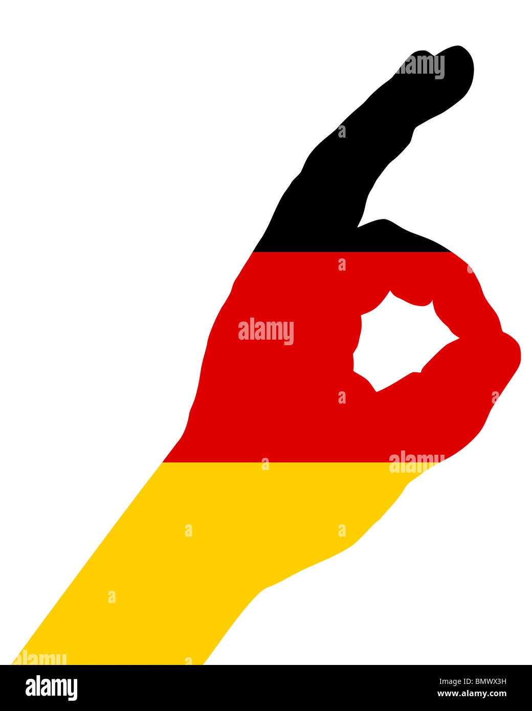 German finger signal Stock Photo Alamy
