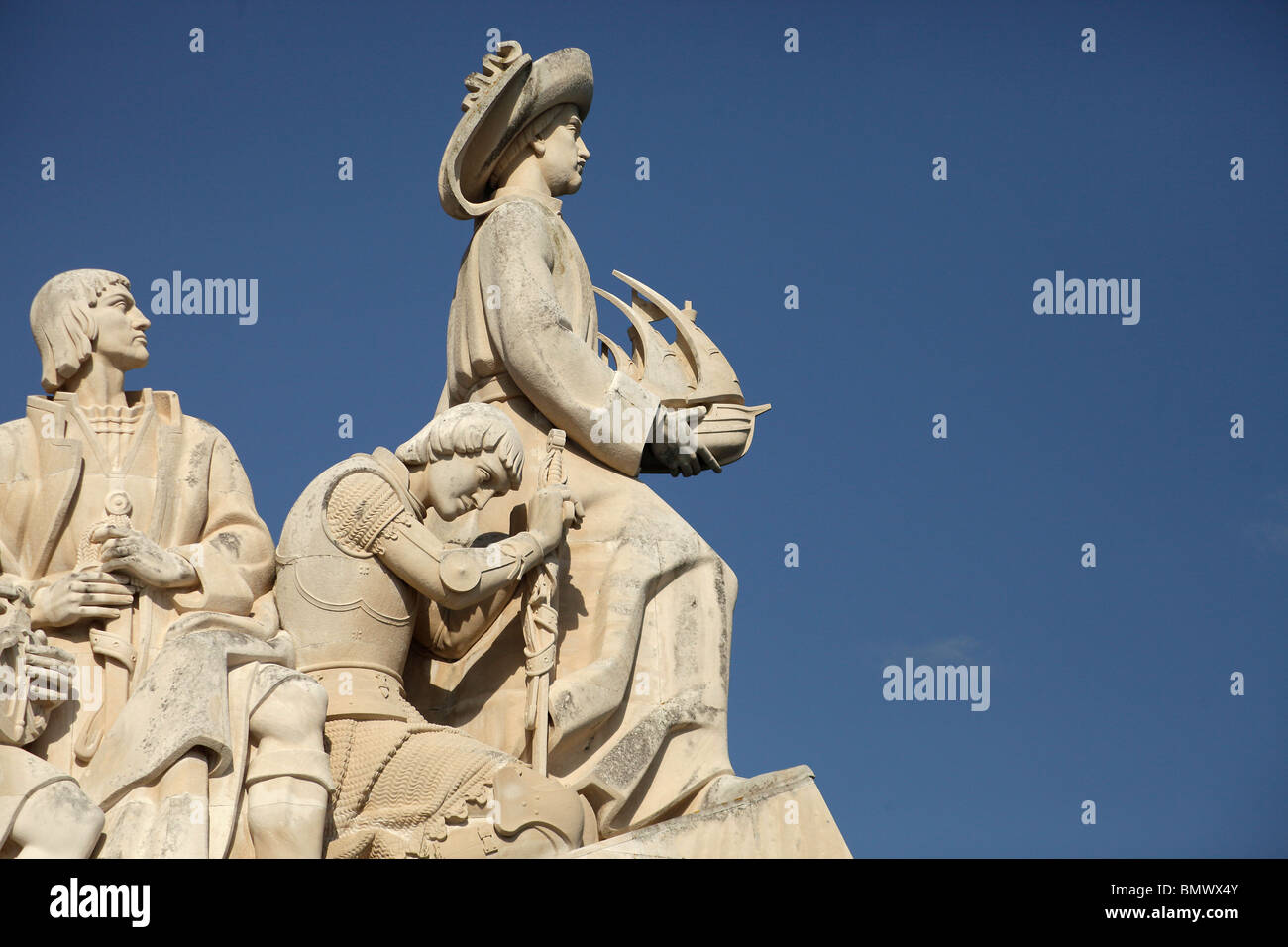 Monument to the Discoveries Padrao dos Descobrimentos in Belem, Lisbon, Portugal, Europe Stock Photo