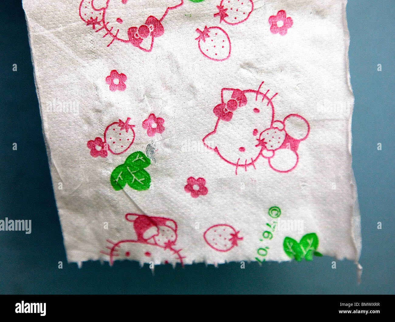 Strawberryscented Hello Kitty toilet paper from Japan Stock Photo Alamy