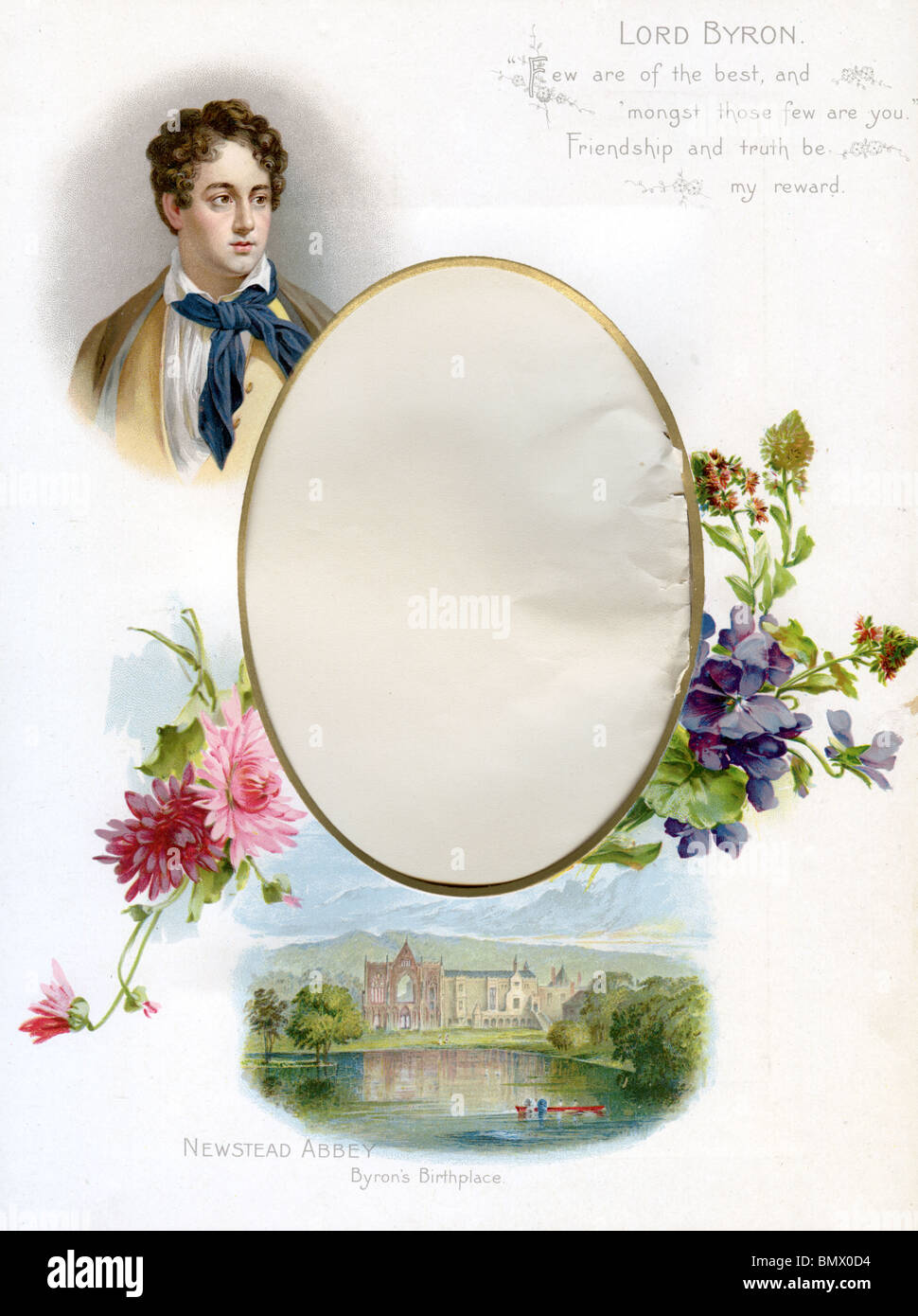 Decorative Frame - Lord Byron (Poet) Stock Photo