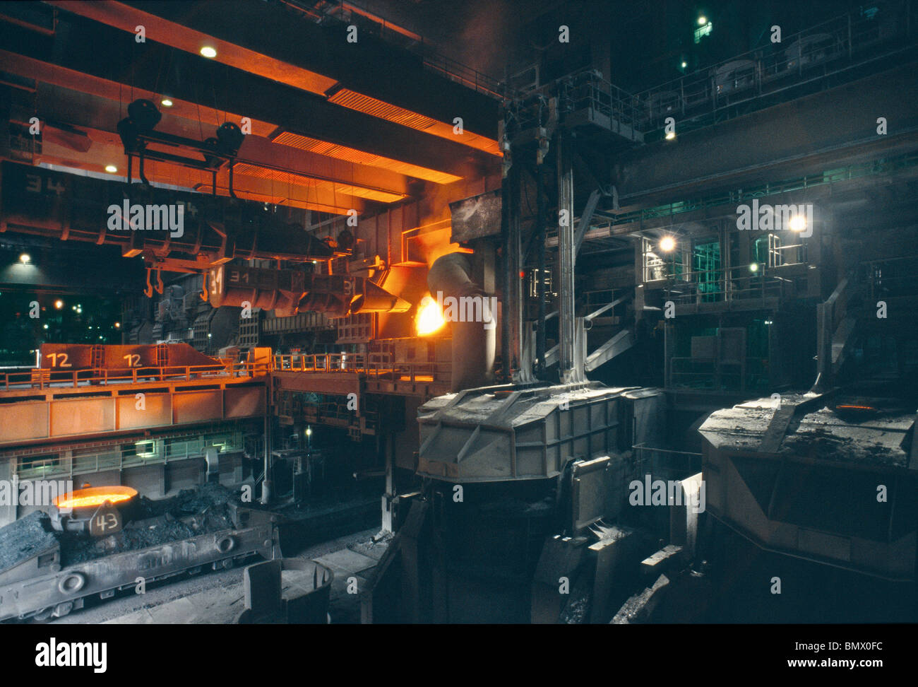 Raw Iron waiting to be made into Steel at the Thyssen Krupp Duisburg ...