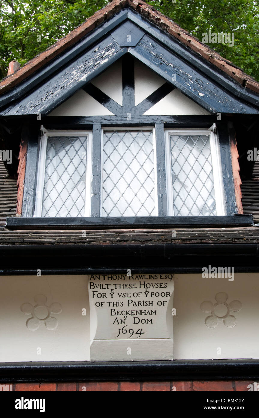 The Rawlins Almshouses, Beckenham, Kent, England Stock Photo