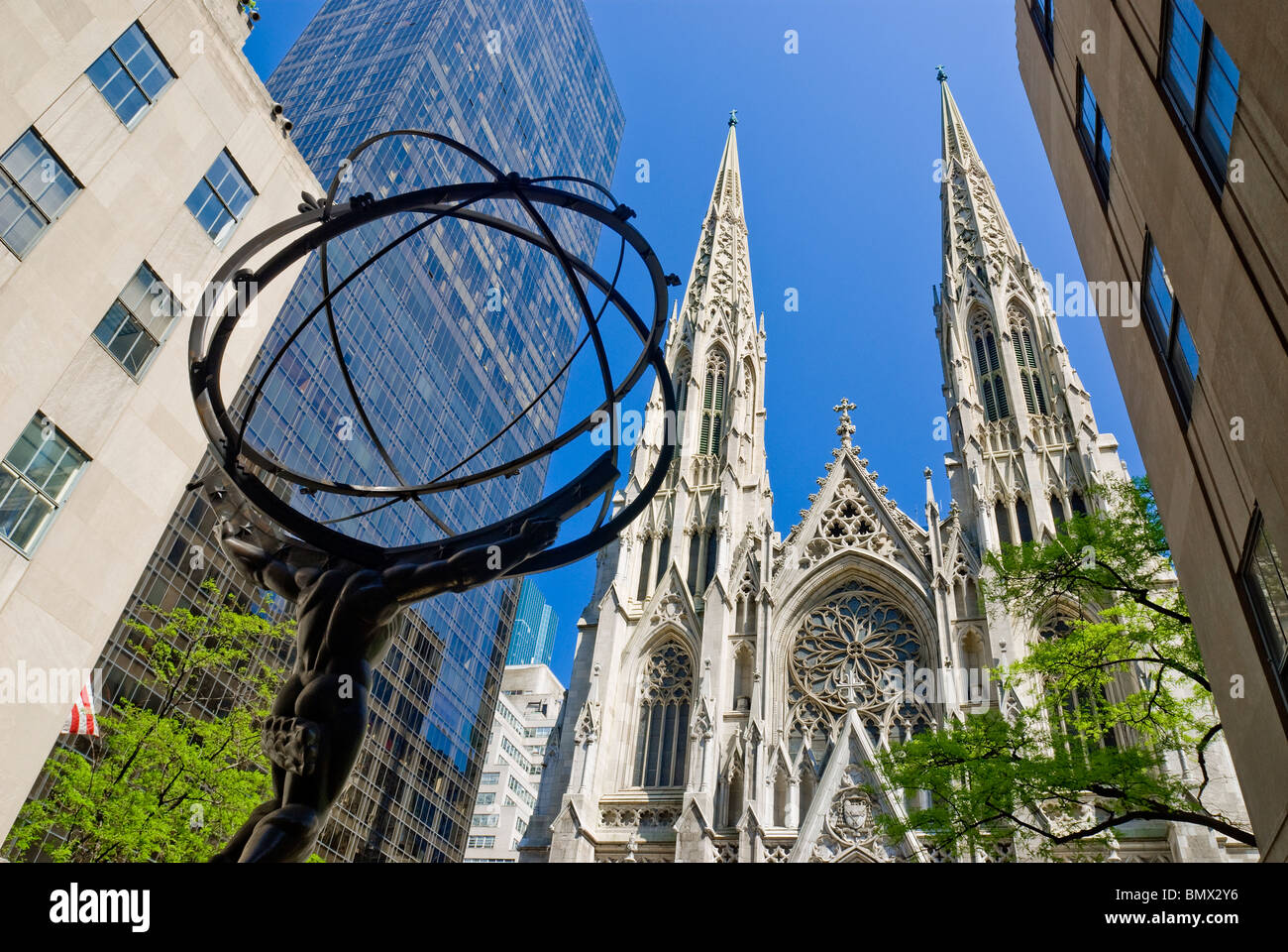 St. Patrick's Cathedral New York City Stock Photo