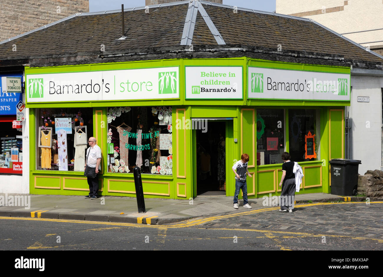 Barnardo's charity shop, Deanhaugh Street, Stockbridge, Edinburgh