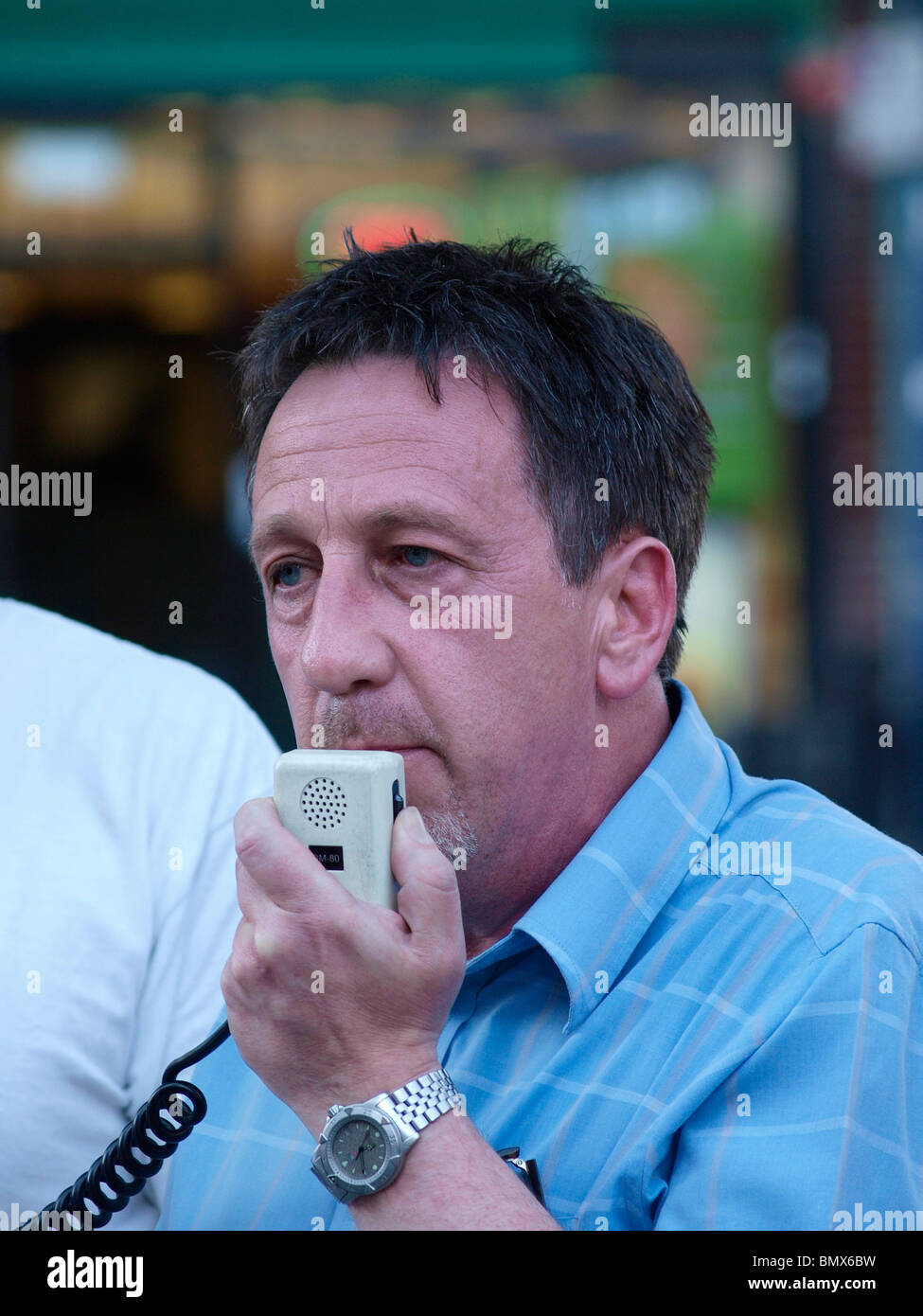 Lewisham Right to Work campaigners protest against George Osborne’s  budget describing it as an attack on jobs and services Stock Photo