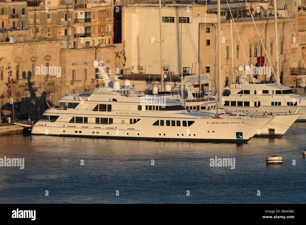 The 55m Feadship luxury yacht Kahalani Stock Photo