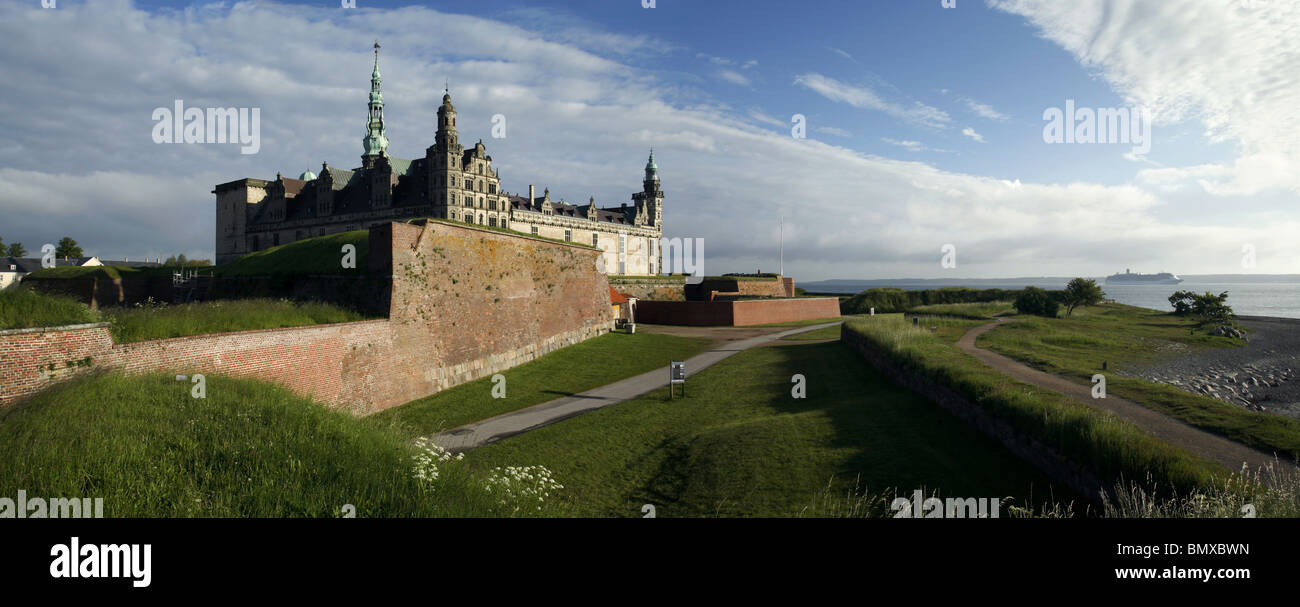 Kronborg Castle, Helsingør, Zealand, Denmark Stock Photo
