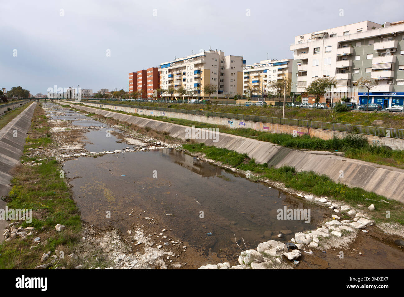 Rio Guadalmedina. Malaga. Andalusia. Spain. Europe Stock Photo