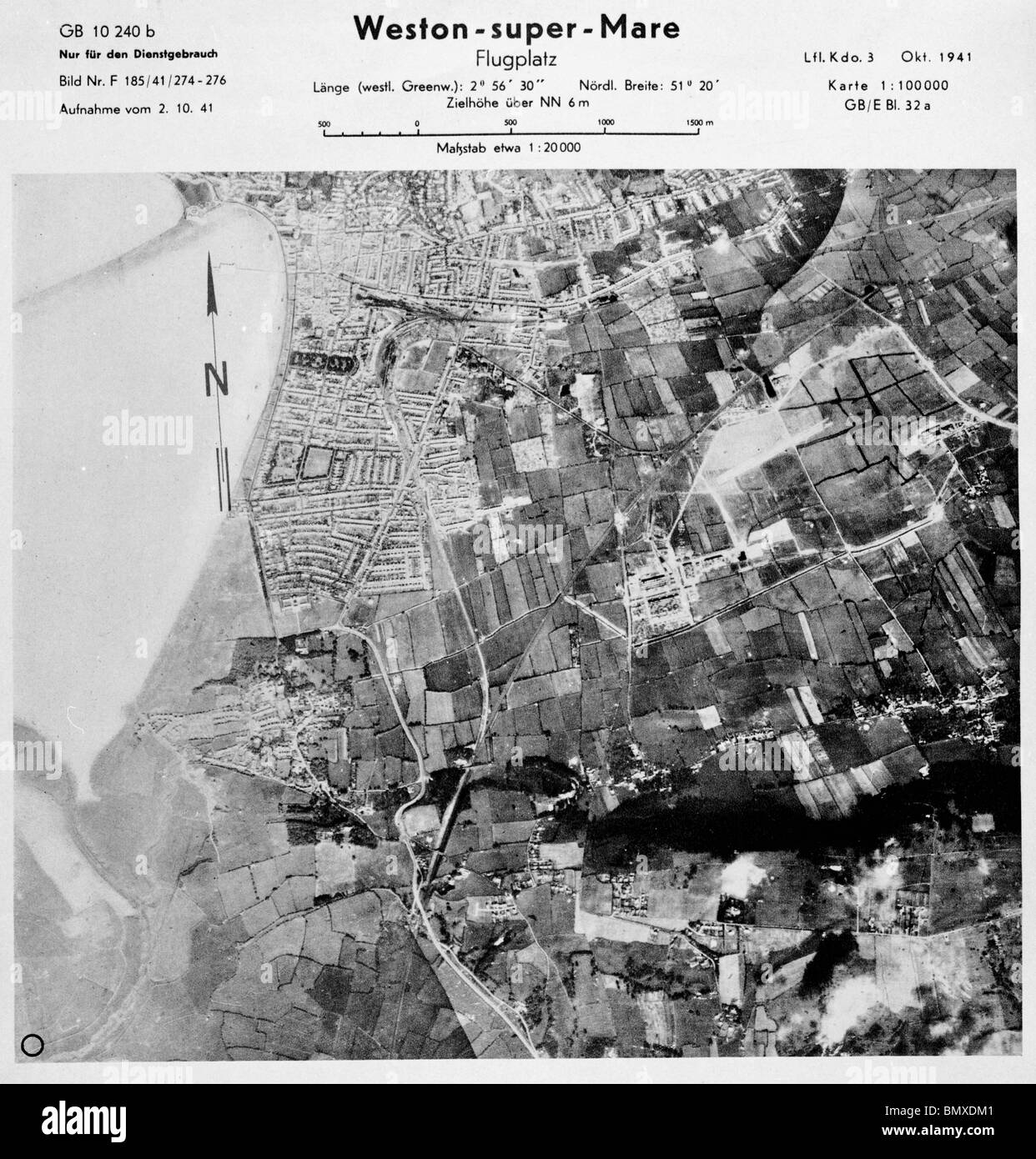 Weston Super Mare - Somerset 2nd October 1941 Airfield Stock Photo