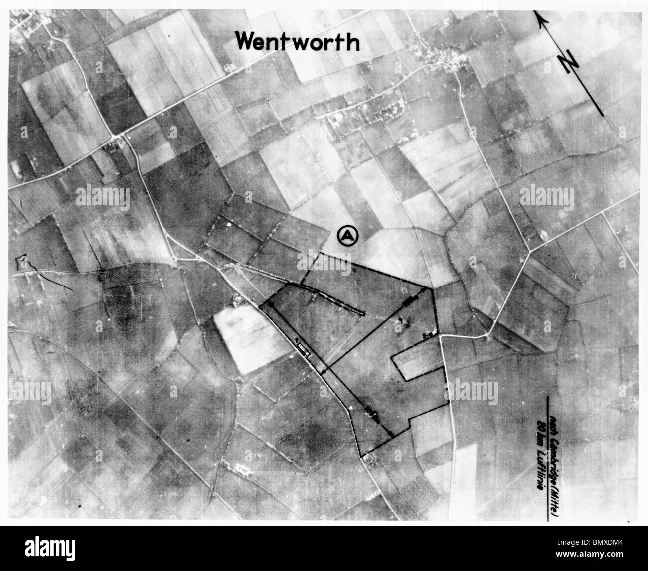 Wentworth, Ely - Cambridgeshire 1940 Airfield Stock Photo