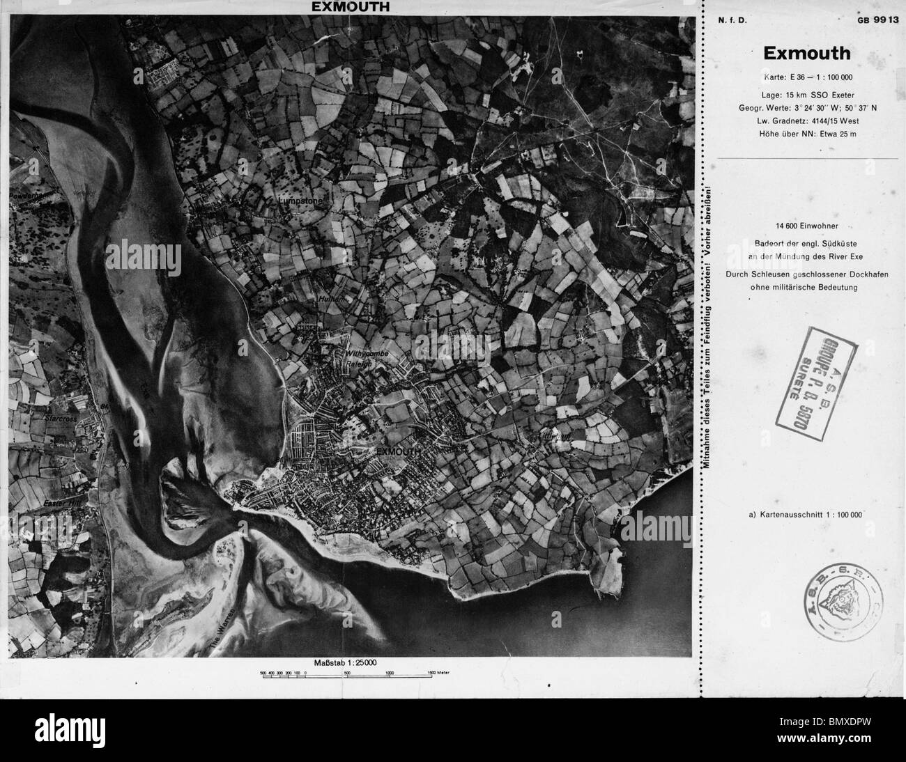 Exmouth - Devon 1940 Harbour Stock Photo