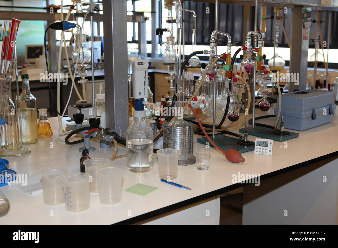 Israel, Barkan Winery. The wine lab Stock Photo Alamy