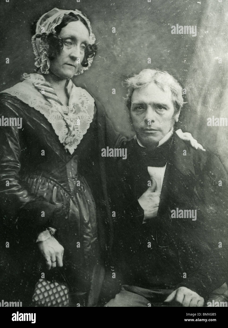 The Physicist Wife Who Overturned The World MICHAEL FARADAY (1791-1867 English chemist and physicist with his wife