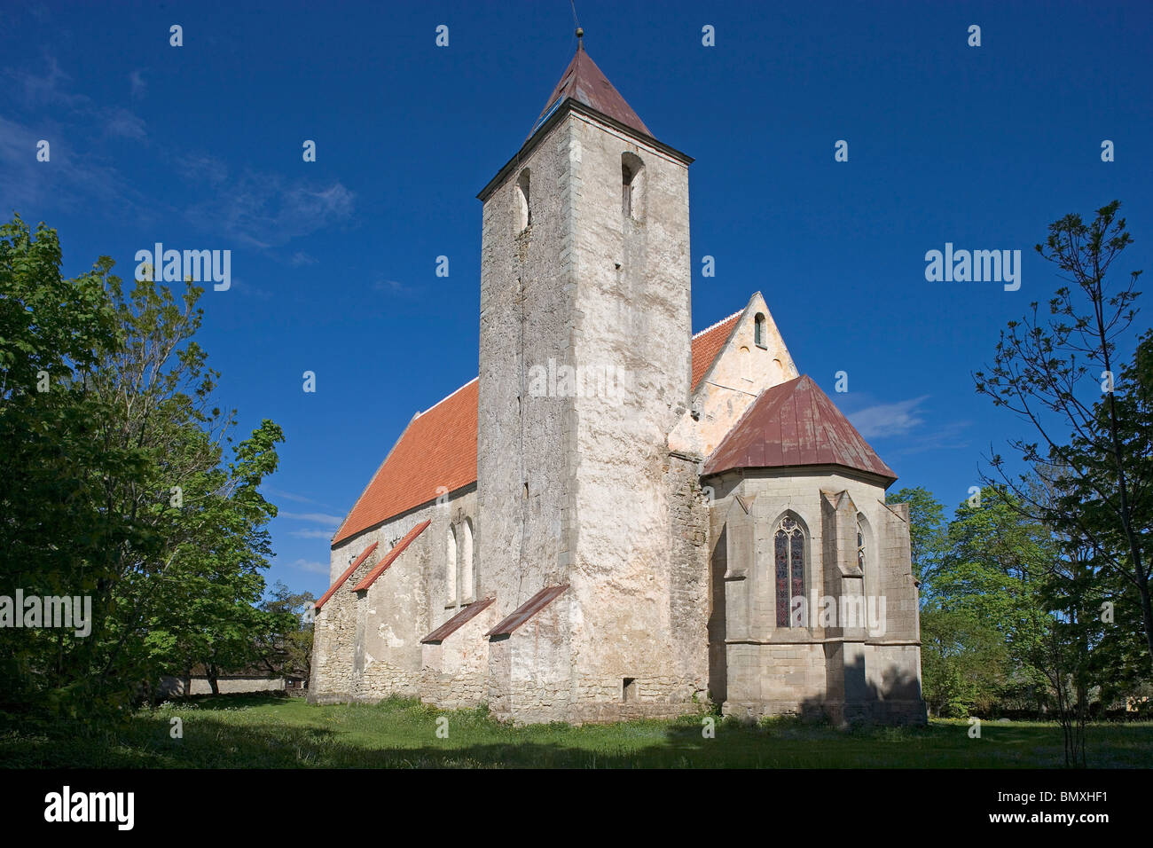 Estonia,Saaremaa Island,Church,13th-14 th century,Valjala Stock Photo