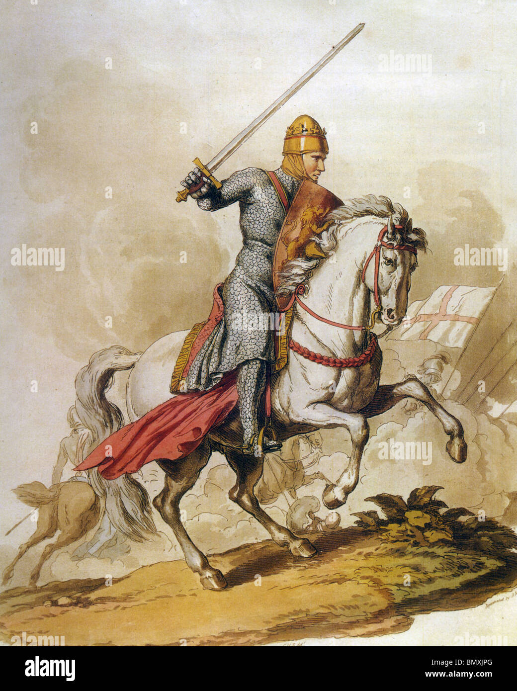 KING RICHARD I of England - Richard Coeur de Lion - (1157-199) Stock Photo
