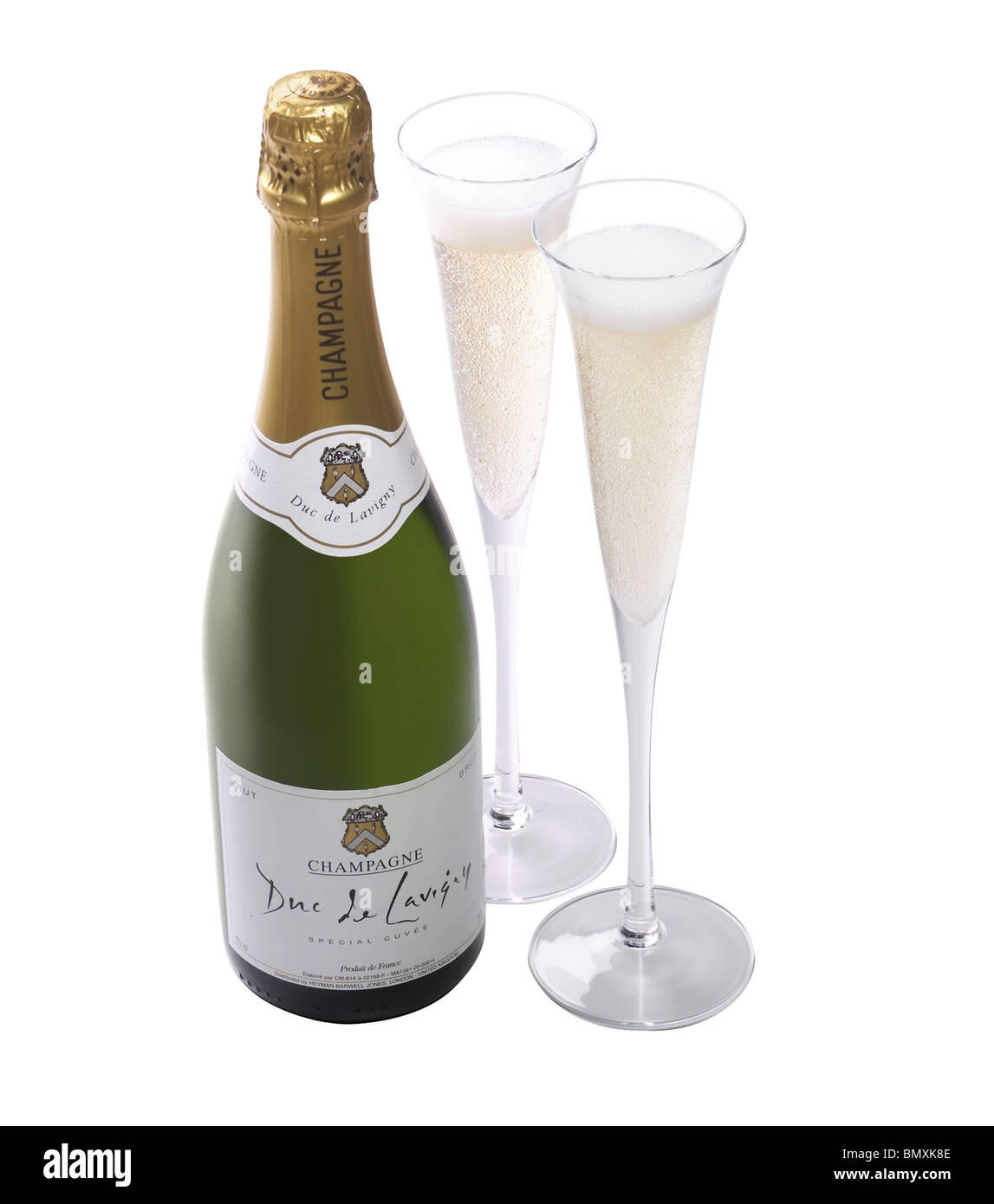 Champagne bottle two glasses hires stock photography and images Alamy