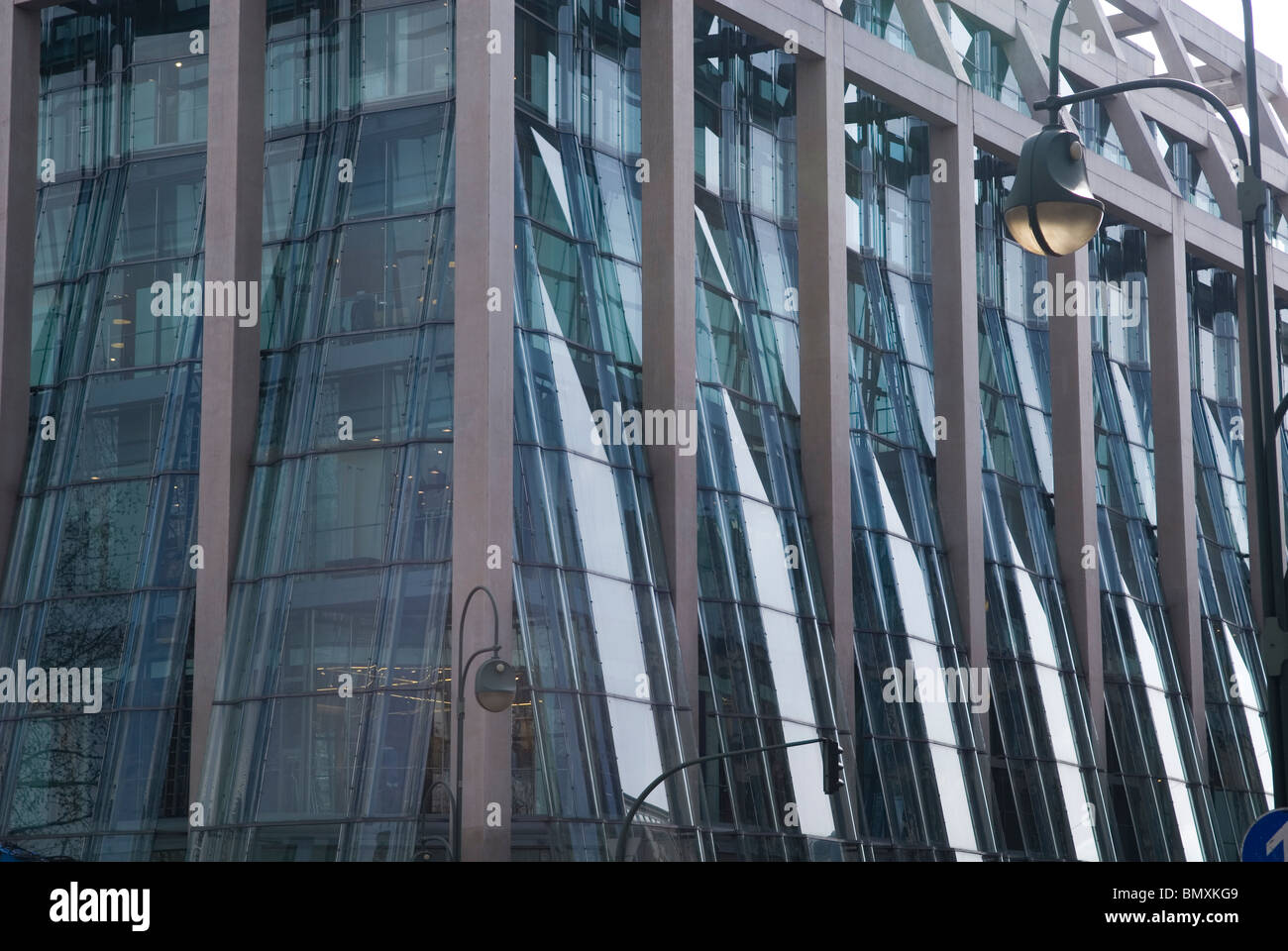 Architectural detail of a modern building Berlin Germany Europe Stock Photo