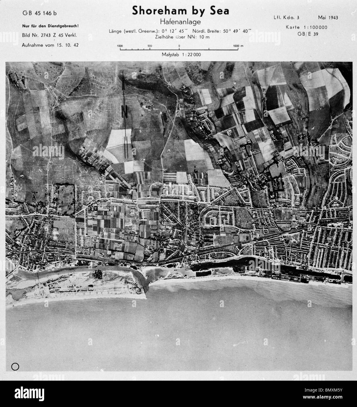 Shoreham by Sea - Sussex 15th November 1942 Harbour Stock Photo