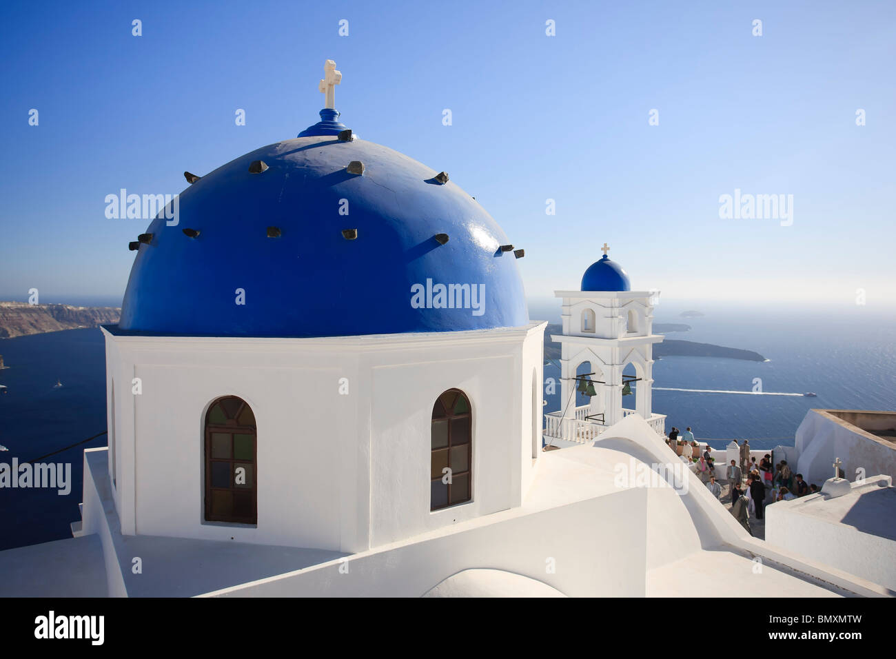 Greece, Cyclades, Santorini, Imerovigli Village Stock Photo