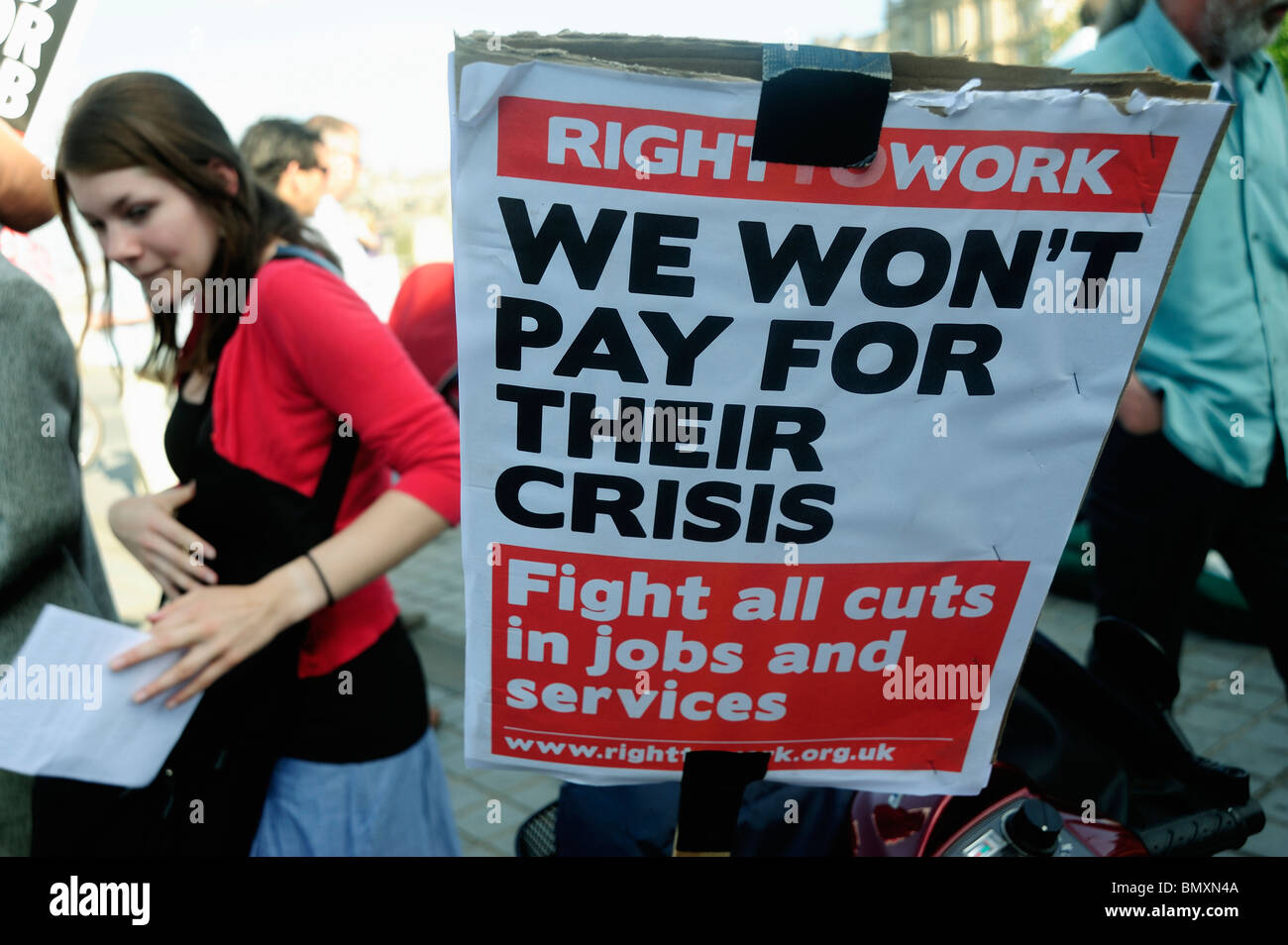 Protest in Edinburgh Stock Photo - Alamy
