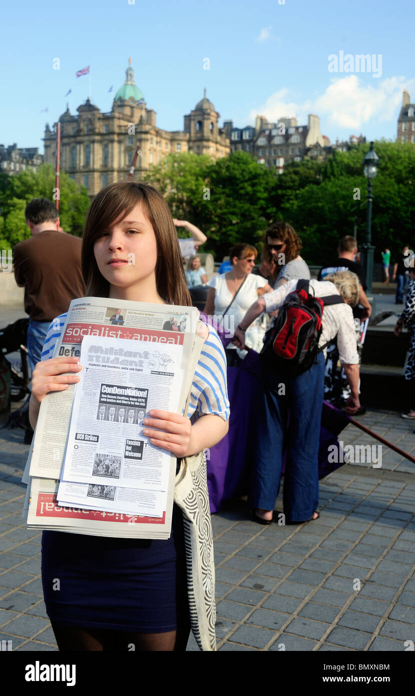 Protest in Edinburgh Stock Photo - Alamy