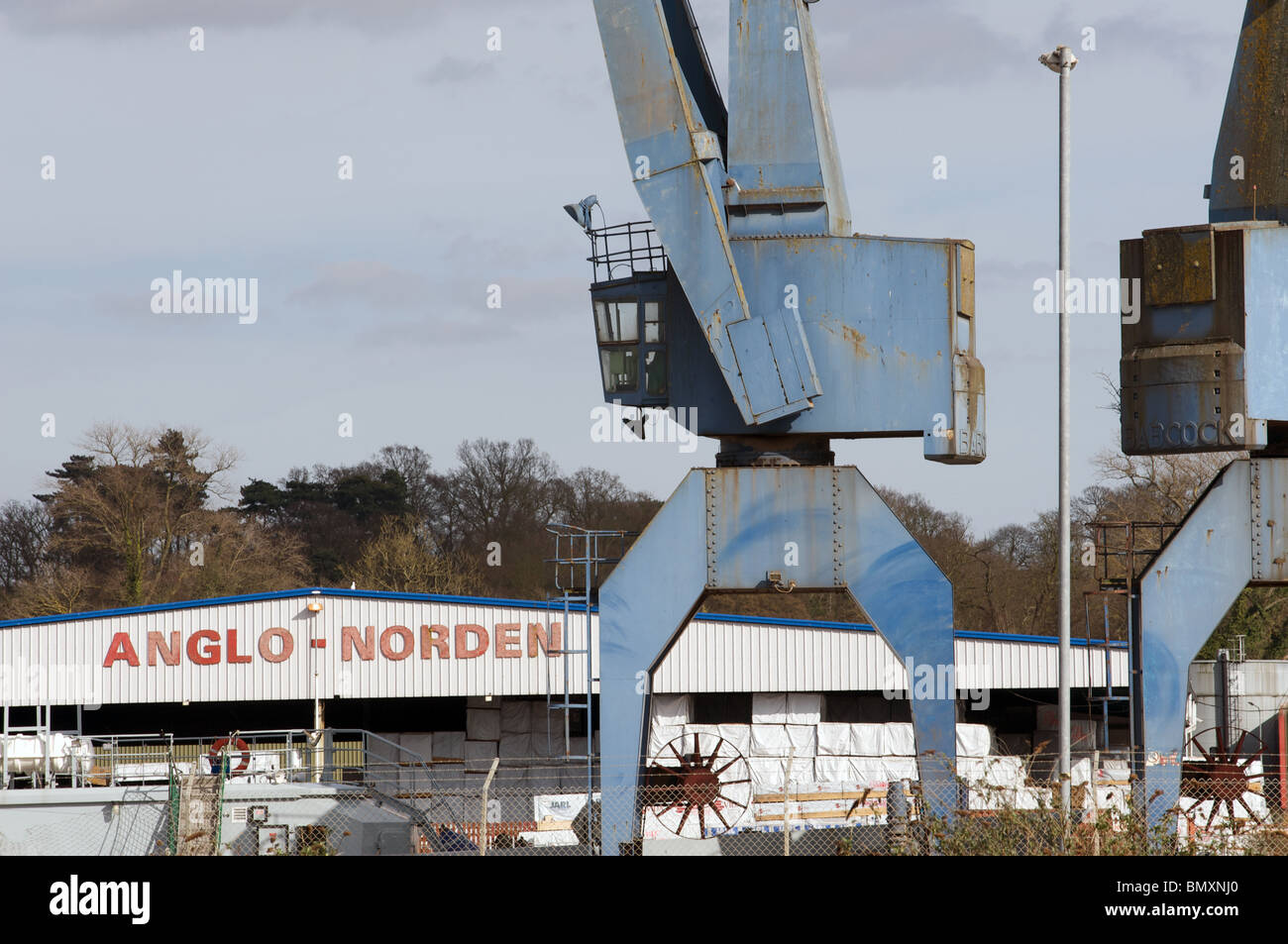Anglo Norden timber merchants, Ipswich, Suffolk, UK Stock Photo Alamy