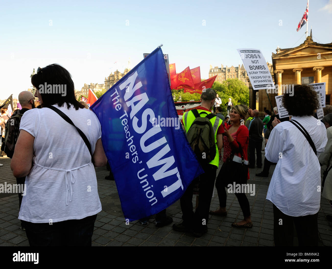 Protest in Edinburgh Stock Photo - Alamy