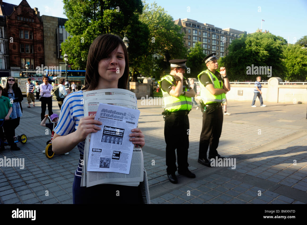 Protest in Edinburgh Stock Photo - Alamy