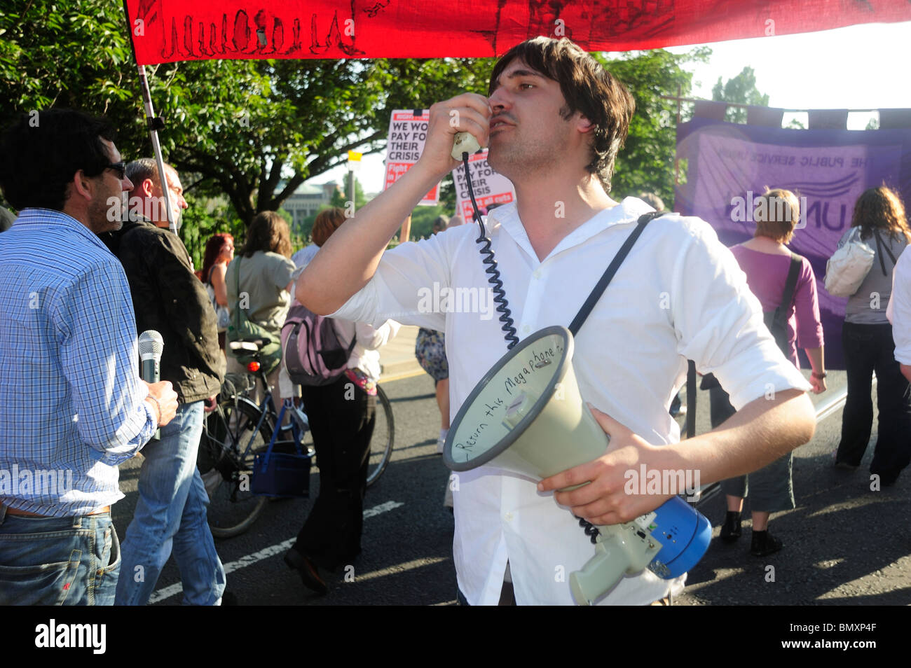 Protest in Edinburgh Stock Photo - Alamy