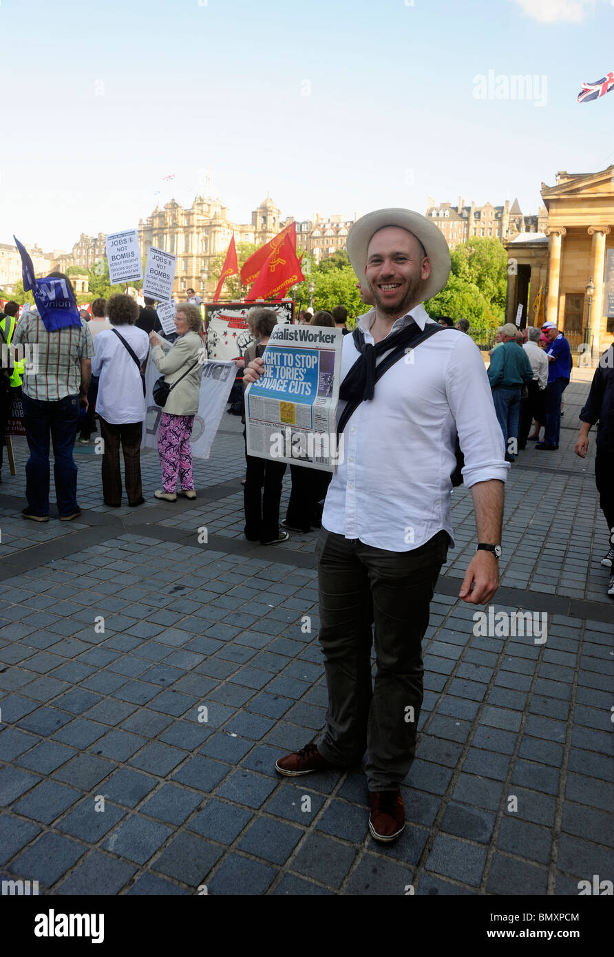 Protest in Edinburgh Stock Photo - Alamy