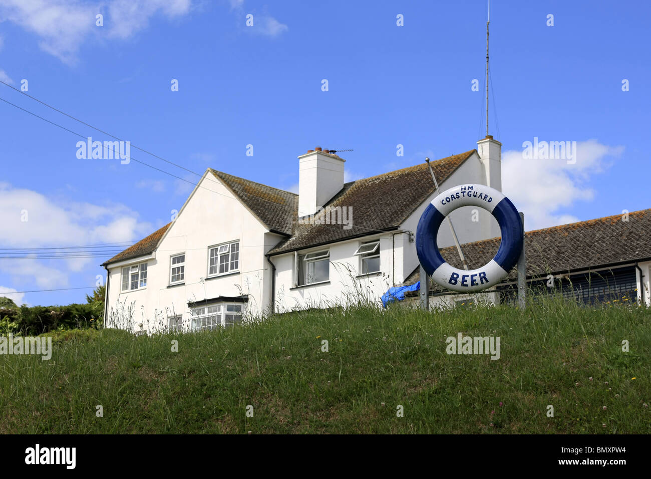 The Coastgurad house at Beer in Devon England Stock Photo