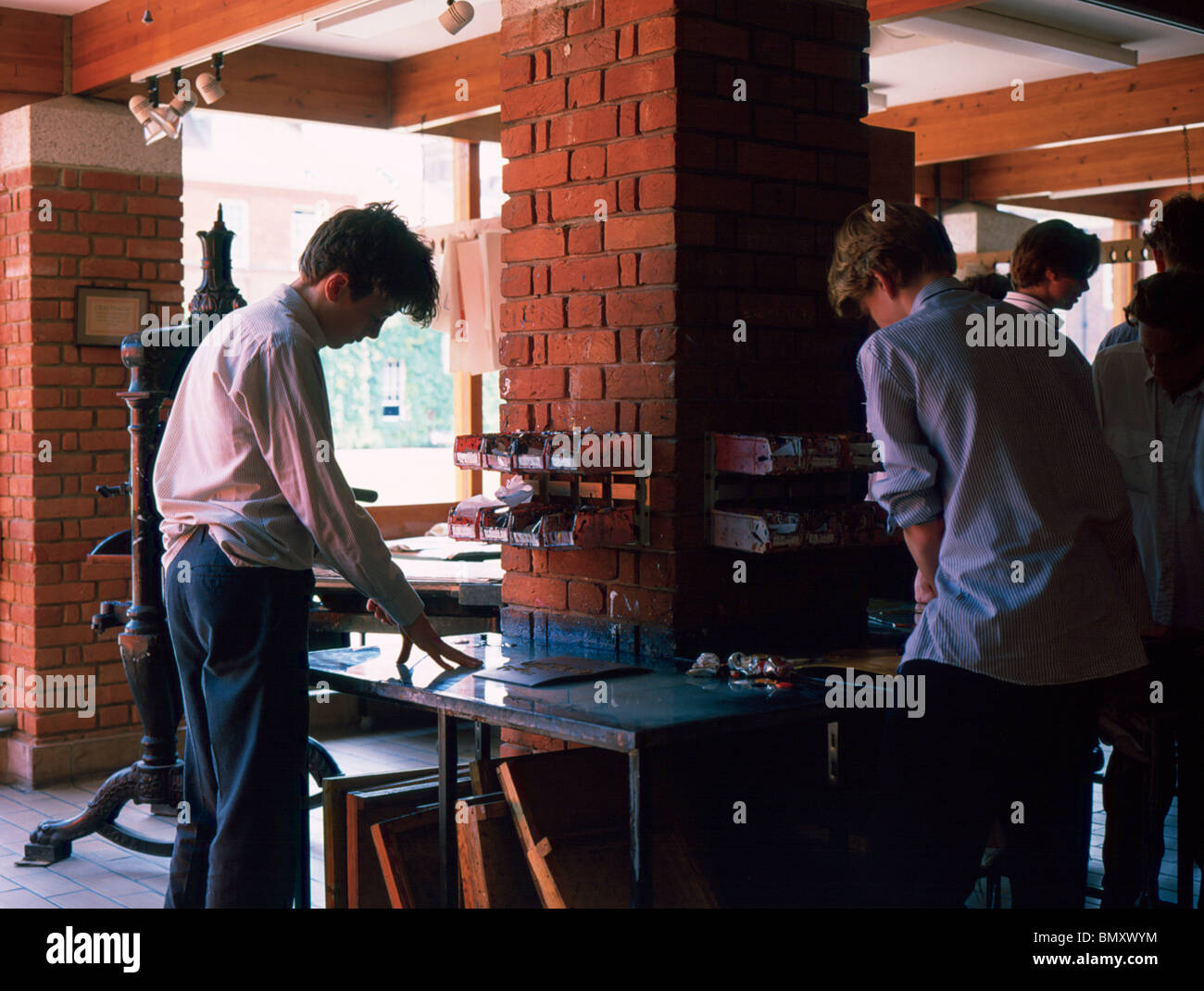 Marlborough College art department, 1980's. Stock Photo