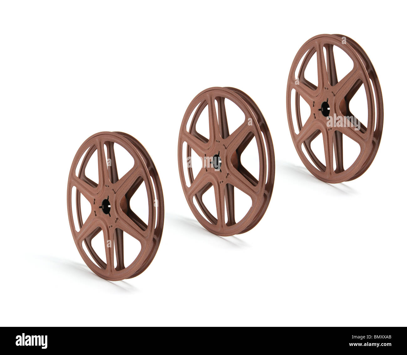 Movie Film Reels Stock Photo Alamy