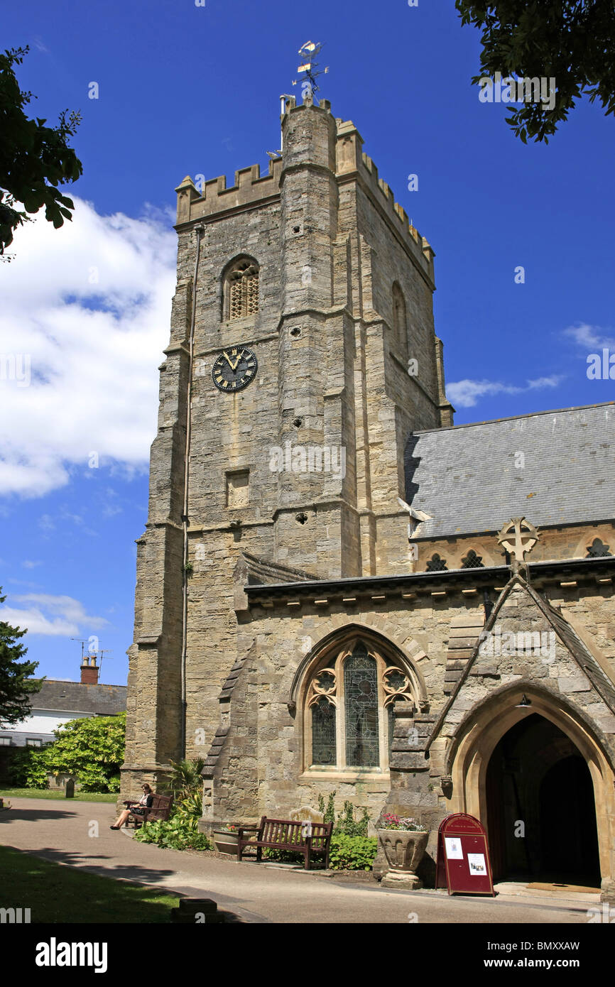 The Church of St. Giles and St. Nicholas Sidmouth Devon England Stock Photo