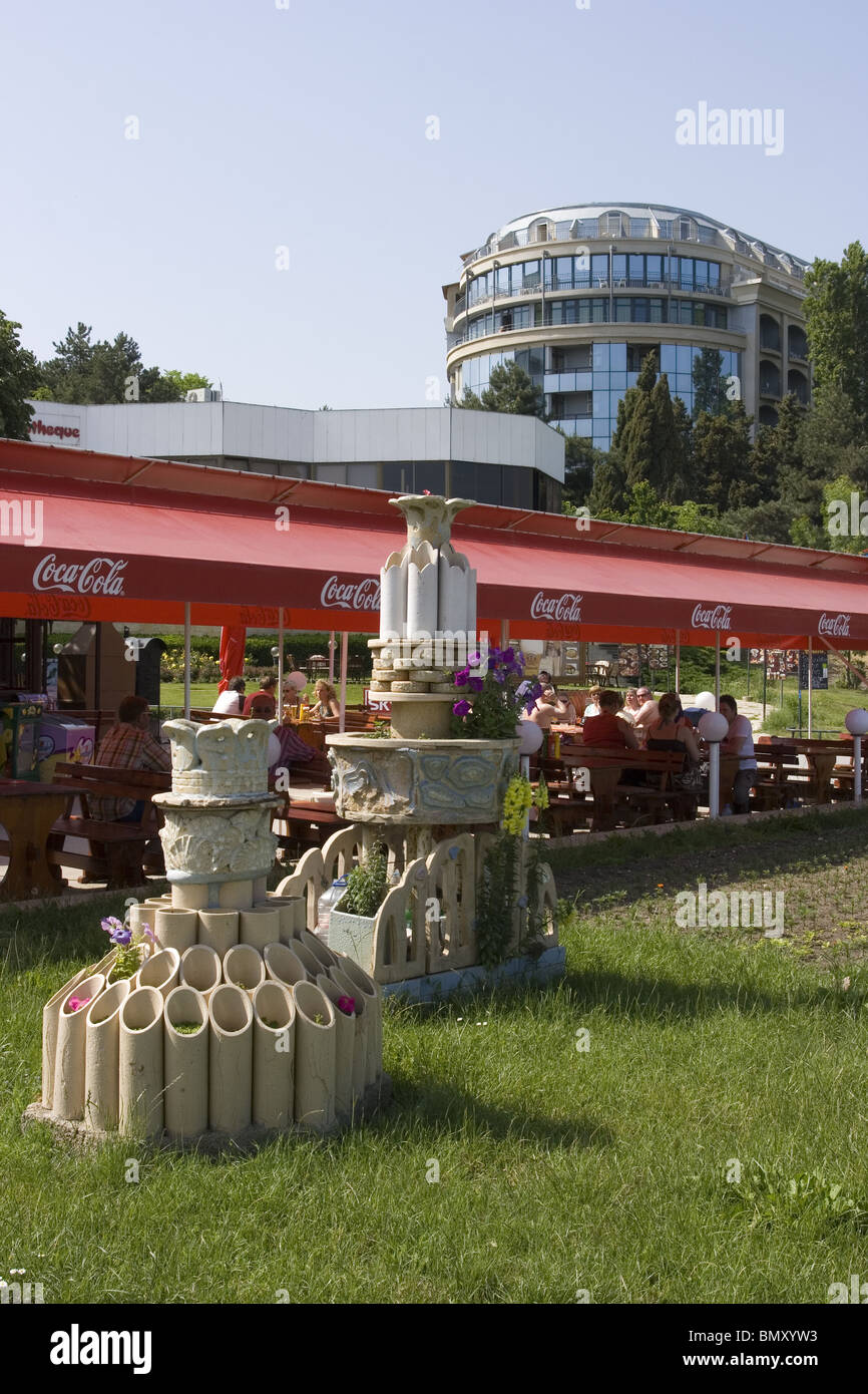 Zlatni Pyassatci, Golden Sands resort, local snackbar, Balkans, Bulgaria, Eastern Europe Stock Photo