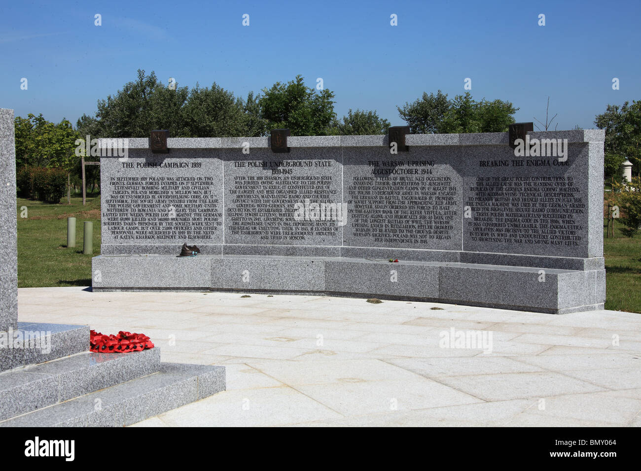 The National Memorial Arboretum in Staffordshire, England Stock Photo