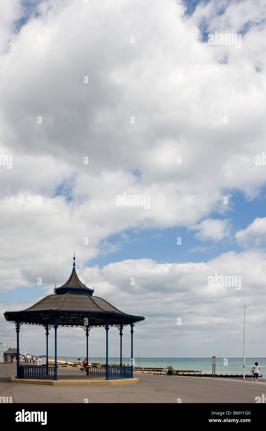 The bandstand on the seafront at Bognor Regis in West Sussex. Stock Photo