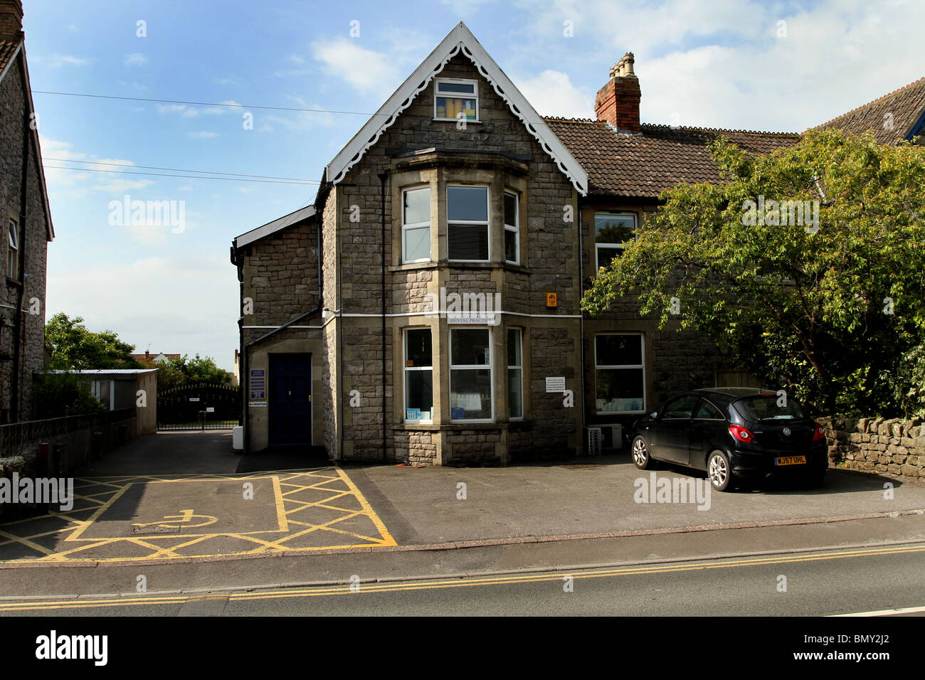 Cheddar dental practice, in a converted Victorian house Stock Photo Alamy