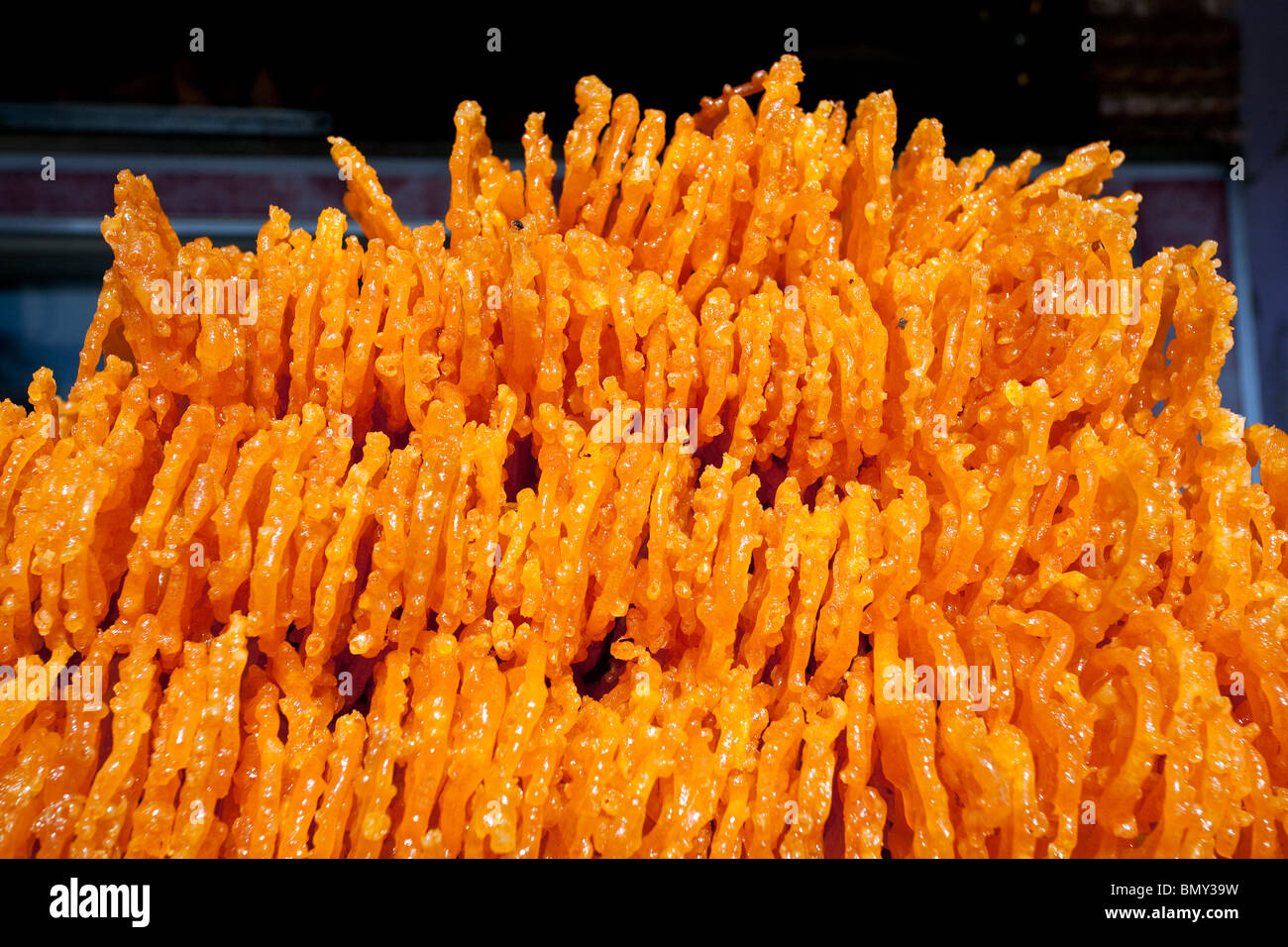 Jalebis (Indian sweets). Bikaner. Rajasthan. India Stock Photo