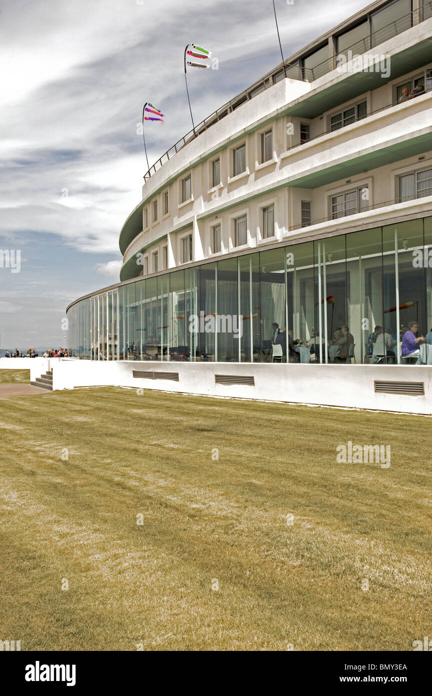 Art Deco Midland Hotel on Morecambe seafront Stock Photo