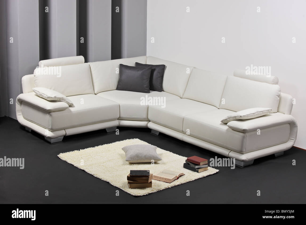 A modern minimalist living-room with furniture Stock Photo - Alamy - Contemporary Minimalist Furniture Installation